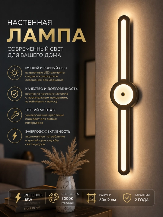 Bra devor LED yoritgichi, pufakcha effekti bilan