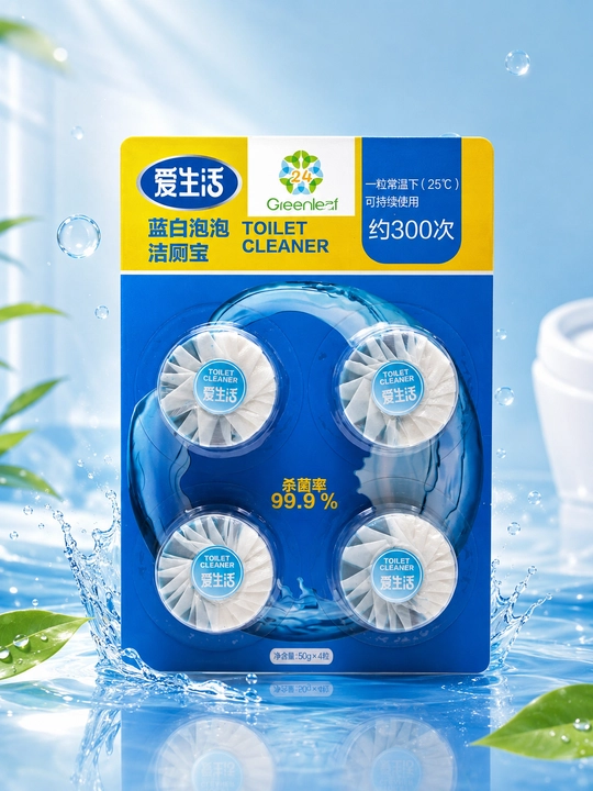 Greenleaf Toilet Cleaner — Таблетки для унитаза, антибактериальные 99.9%, 4 шт - 