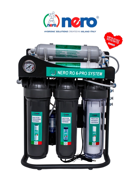 Nero RO 7-Pro System с минерализатором и 7-ступенчатым водяным фильтром, фильтр с насосом