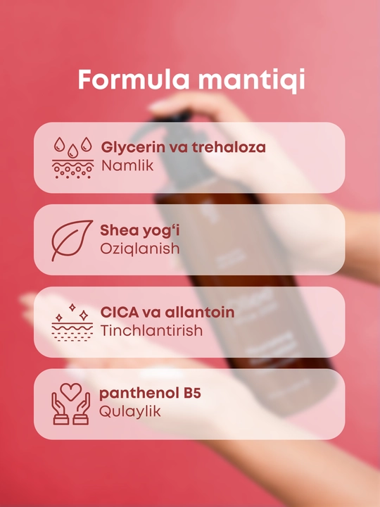 Tana uchun losyon, OLLEE, 420 ml, ozuqaviy, namlantiruvchi, olcha iforli, terini parvarish