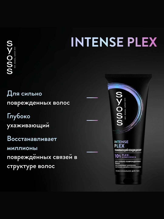 Интенсивный кондиционер Syoss Intense Plex для сильно поврежденных волос, 250 мл - 