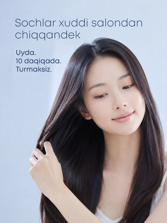 OLLEE soch uchun 200 ml li, keratin va proteinli, tiklovchi balzam-niqob