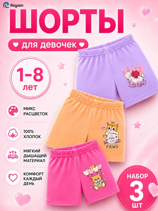 Шорты детские хлопок