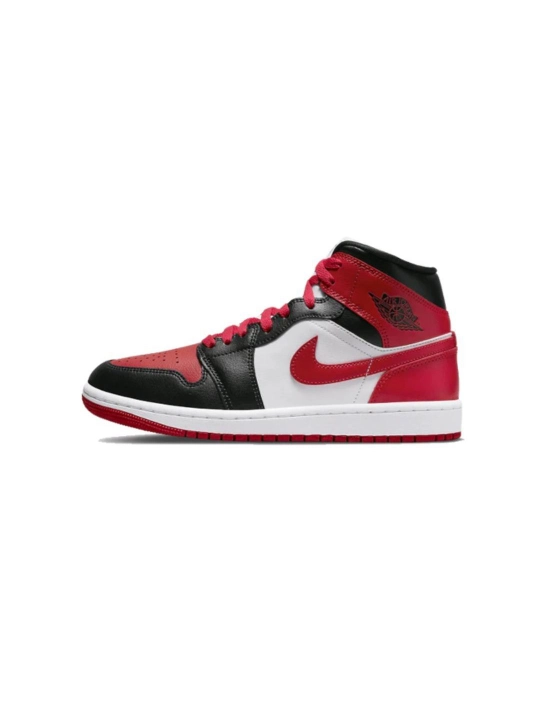 Asl nusxa Wmns Nike Air Jordan 1 Mid 'Alternate Bred Toe' - 