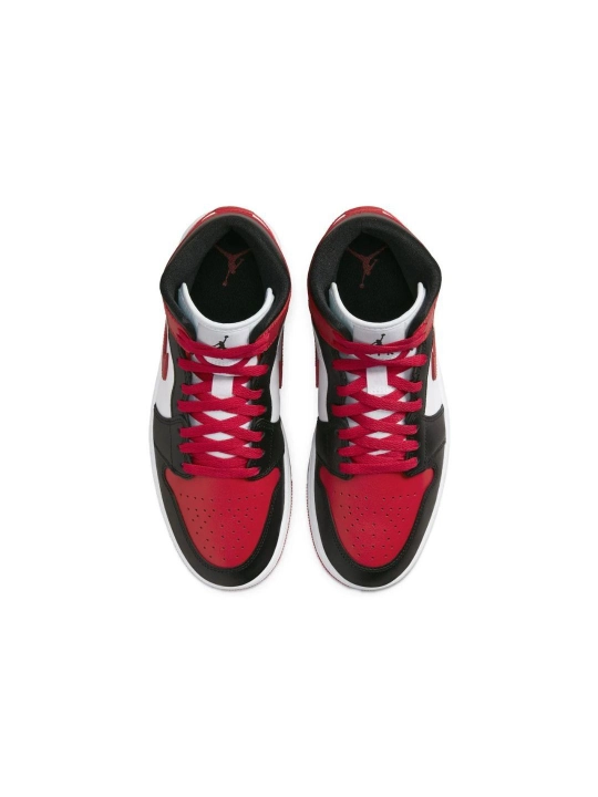 Wmns Nike Air Jordan 1 Mid 'Alternate Bred Toe'
