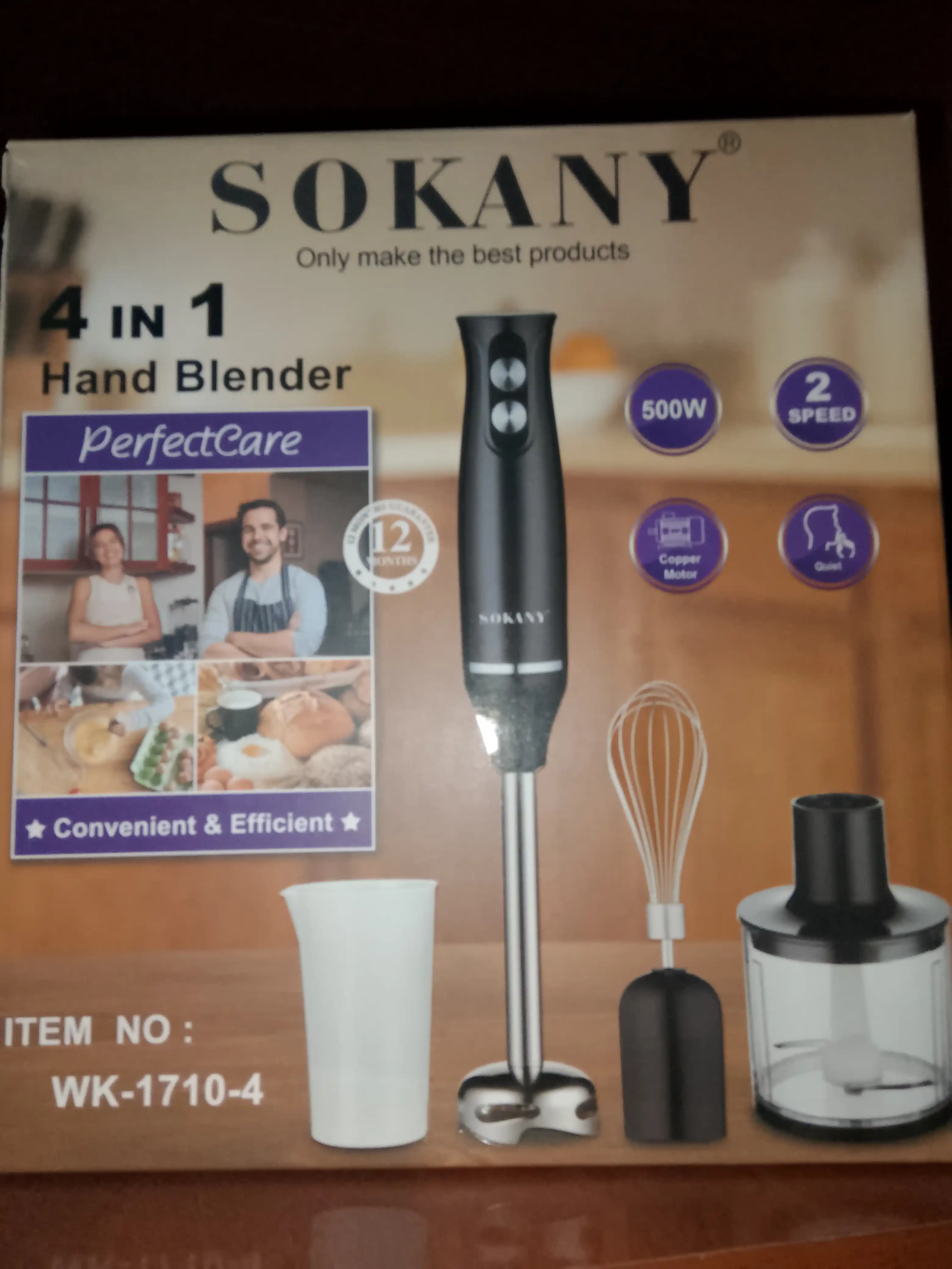 Blender qo'lda, piyola bilan, ko'p funktsiyali 5 tasi 1 da Sokany,nozullar sovg'a sifatida