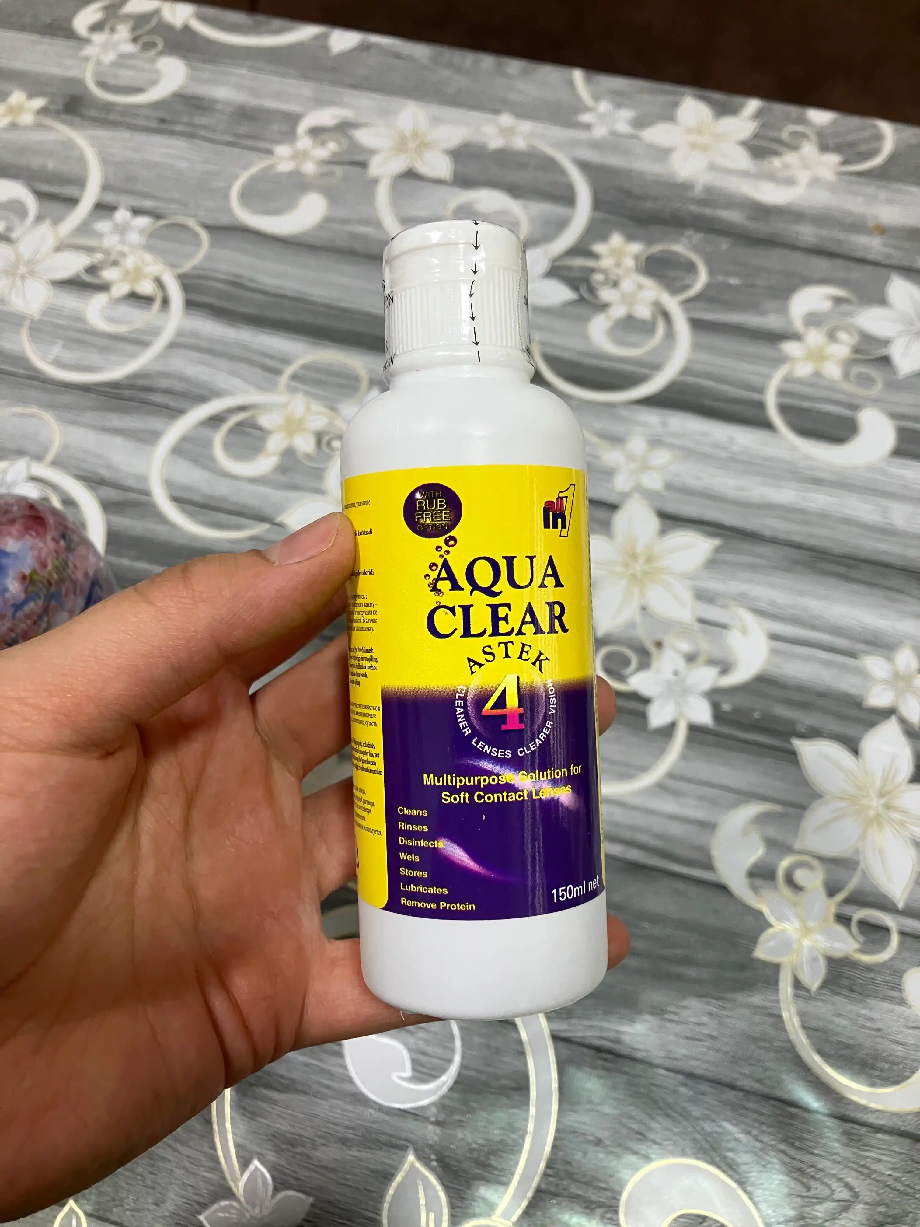Раствор воды для контактных линз Aqua clear, 150 мл