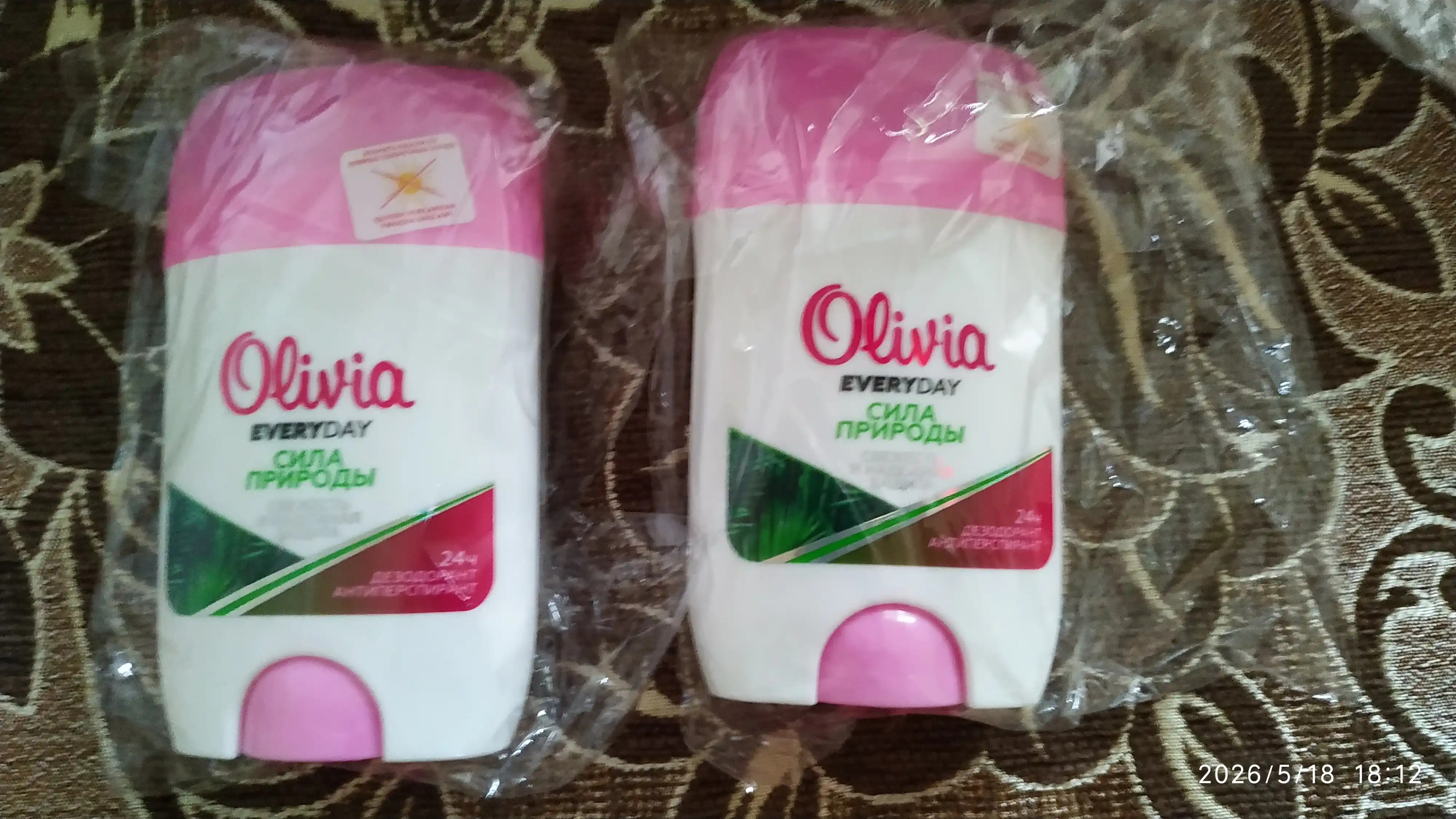 Ayollar uchun antiperspirant dezodorant tayoq Olivia Everyday Tabiatning kuchi, 50 g