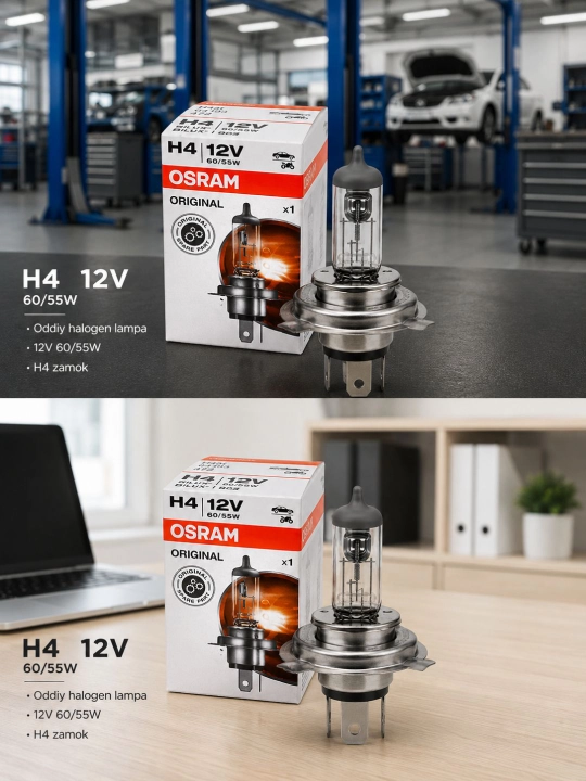 Osram H4. Osram60/55. avto chiroqlar osram . lampochkalar.  avto chiroqlar . Osram 6055