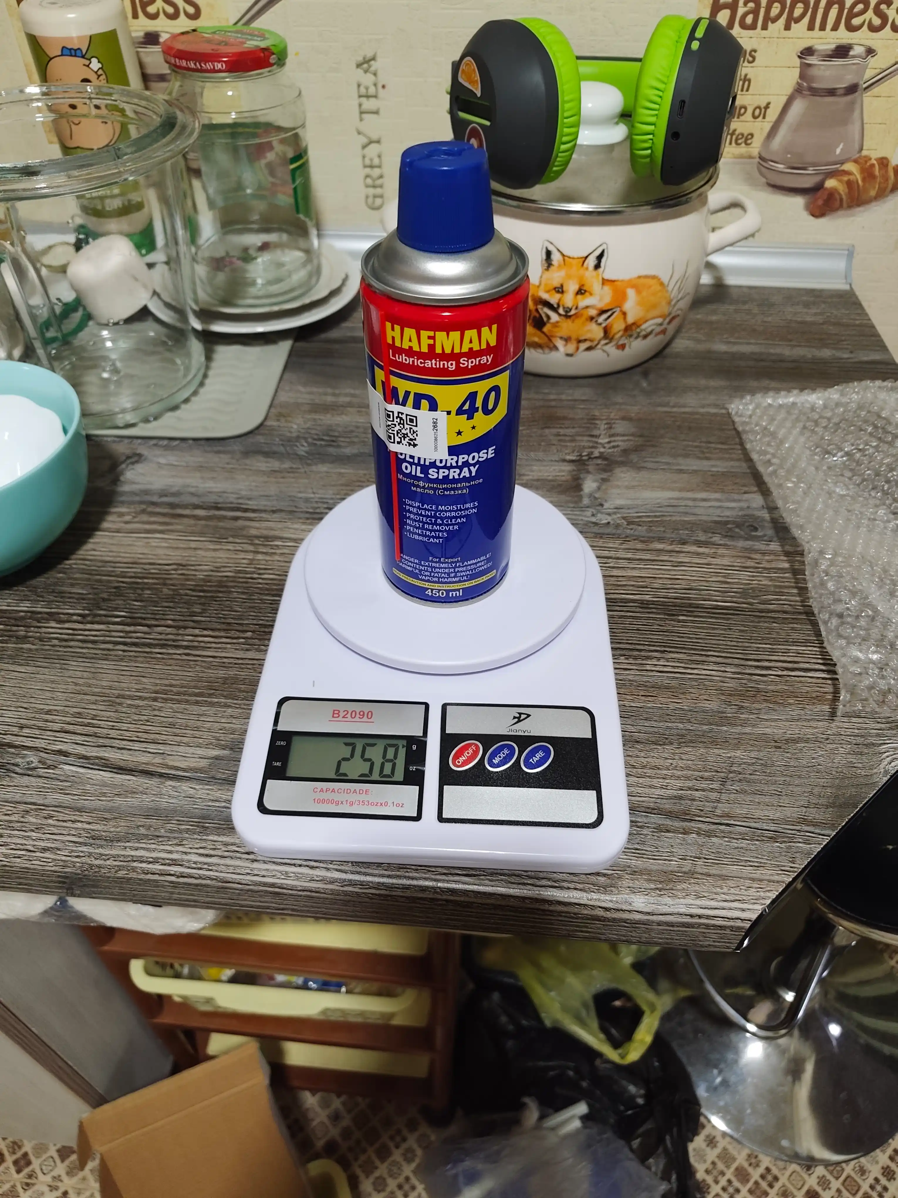 Moylovchi universal singuvchi Hafman, suyuq kalit WD-40, 450 ml