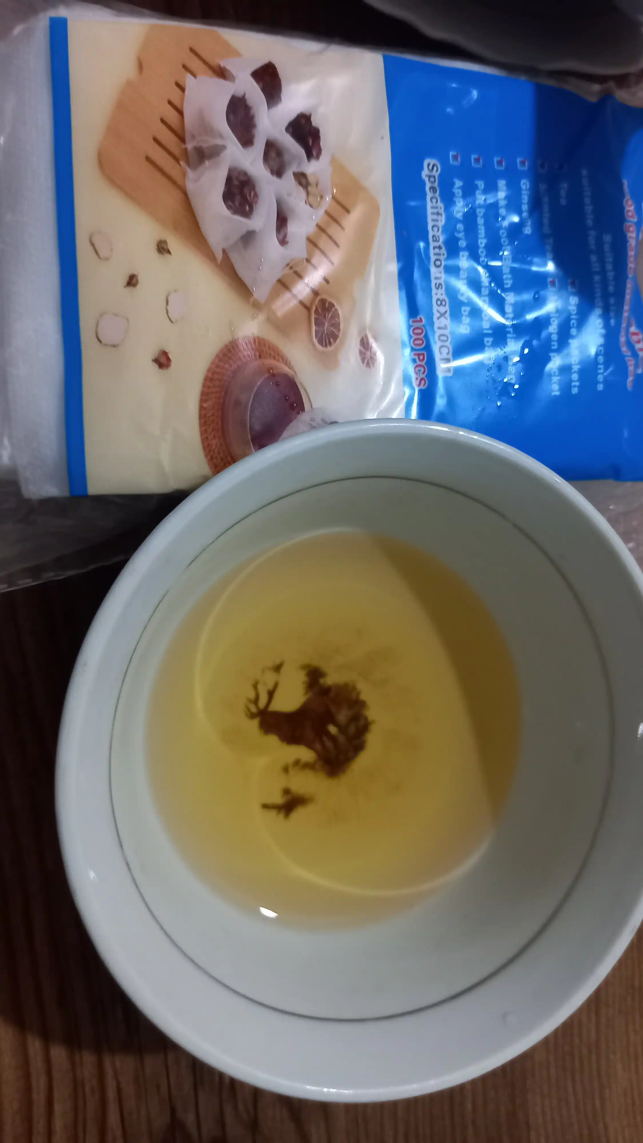 Filtr paketi choy, qahva, o'tlar, ziravor, choynak, termos uchun, bir martalik