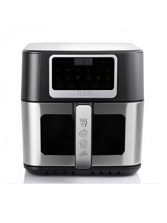 Aerogril RAF air fryer 5, 6.5, 8 litr, 1700 Vt, yog‘siz, oyna bilan, sensorli boshqaruv