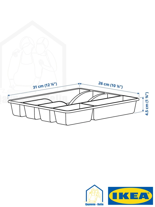 Лоток для ложек, вилок и ножей, разделитель для столовых приборов, IKEA