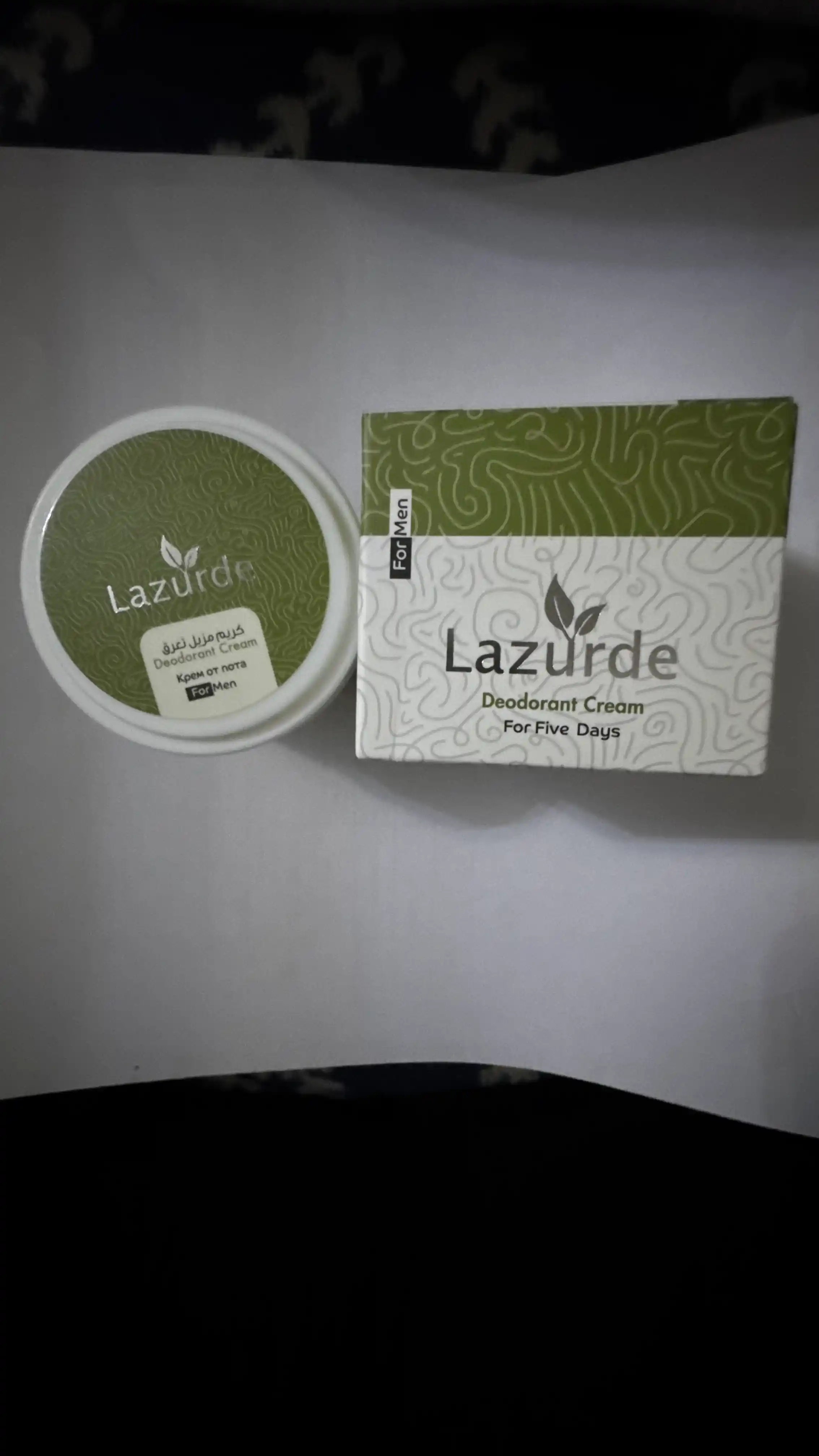 Lazurde Ayollar uchun dezodorant, ter hidiga qarshi antiperspirant krem, 50 gr