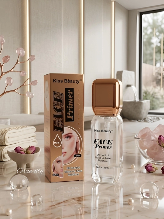 Kiss Beauty Face Primer yuz uchun praymer, namlantiruvchi va matlashtiruvchi makiyaj asosi