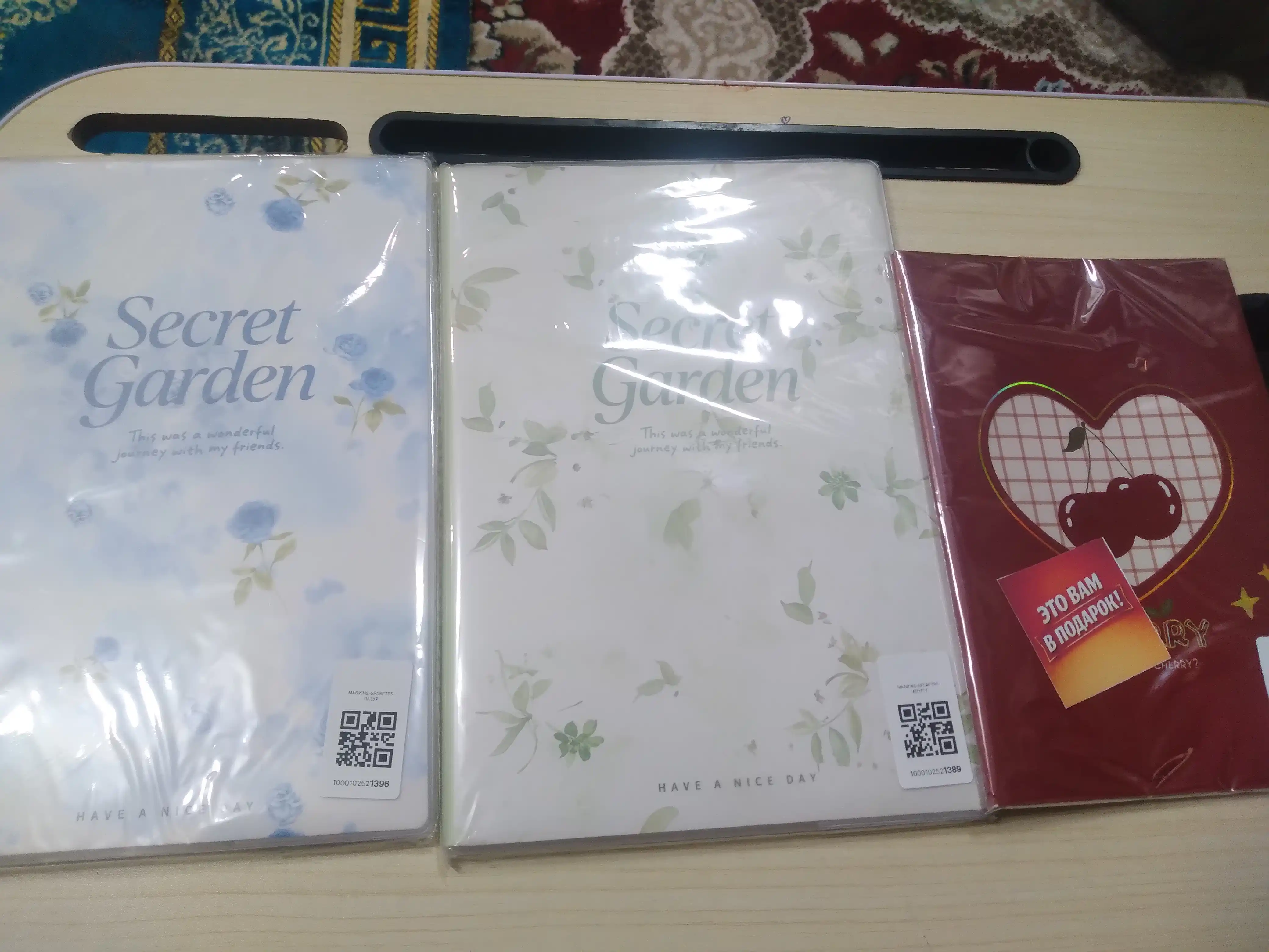Estetitik blaknot Secret Garden, katta format 173*250mm, 52 varoq, himoya abloshkasi bilan