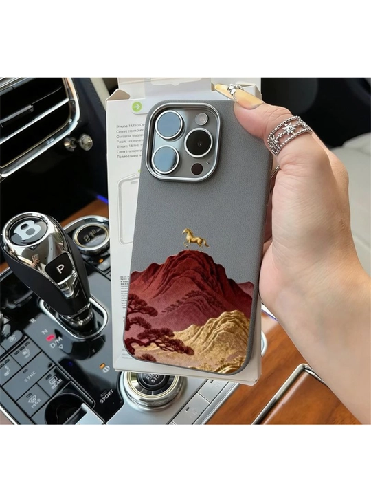 Sharqona uslubdagi premium iPhone g‘ilofi
