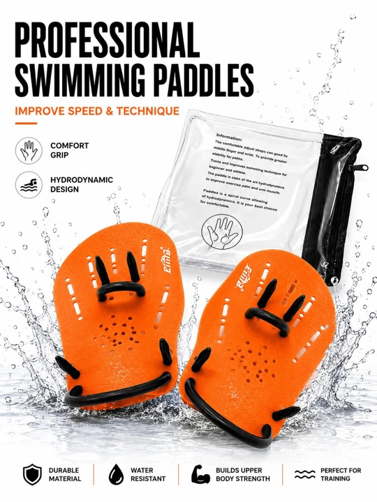 Swimming Paddles — suzish texnikasi tezlik va qo‘l kuchini rivojlantirish uchun ideal akse - 