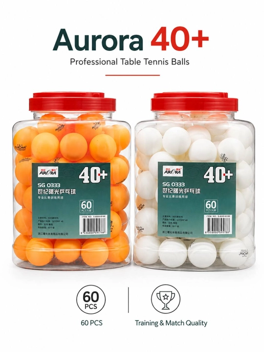 Aurora 40+ sifatli stol tennisi to‘plari - 