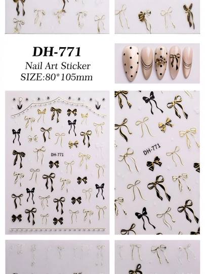 Tirnoqlar uchun stikrlar,sovg'a uchun,3D,5D dizayn,milliy ko'rinishdagi tirnoq aksesuari - 