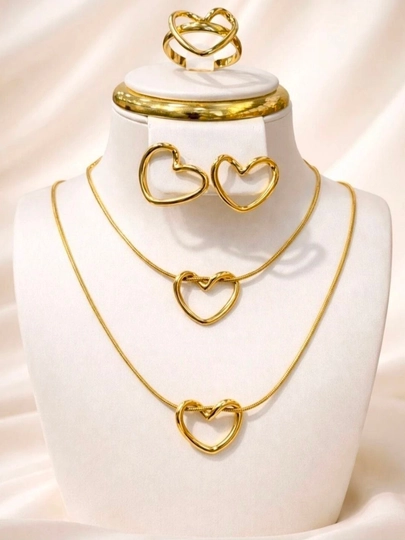 VAN CLEEF Набор бижутерий, кольцо, серьги, цепочка, браслет - 