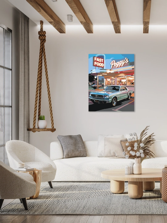 Raqamlar bo'yicha rasm chizish ARTERY Avtomobillar, 40×50 sm, xolstga bo'yaladigan rasm