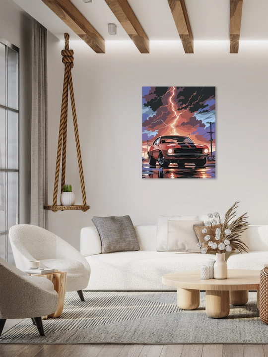 Raqamlar bo'yicha rasm chizish ARTERY Avtomobillar, 40×50 sm, xolstga bo'yaladigan rasm