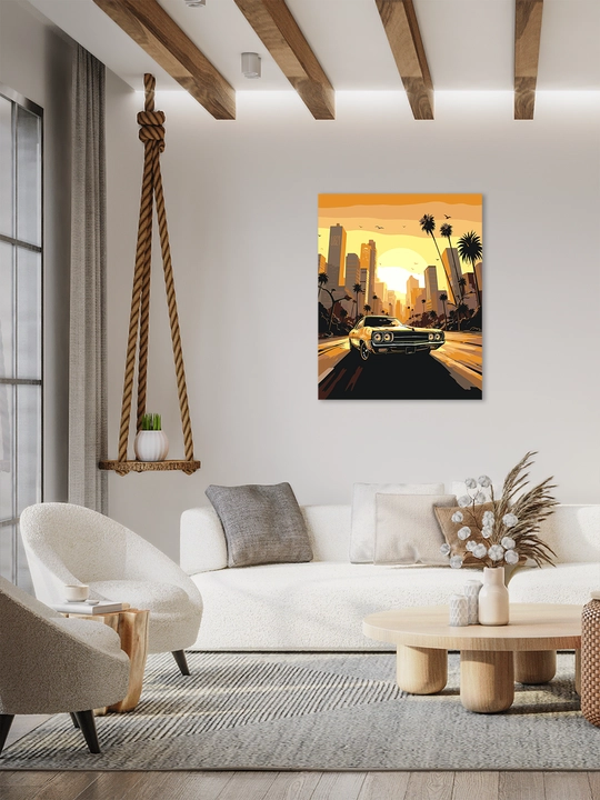 Raqamlar bo'yicha rasm chizish ARTERY Avtomobillar, 40×50 sm, xolstga bo'yaladigan rasm