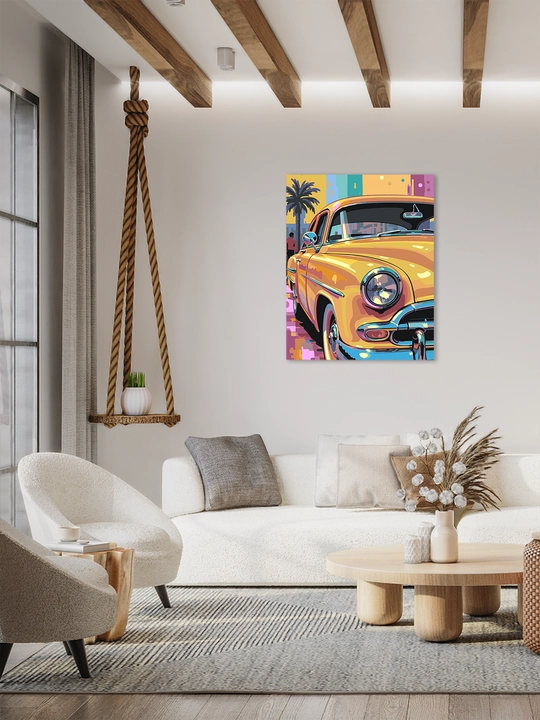 Raqamlar bo'yicha rasm chizish ARTERY Avtomobillar, 40×50 sm, xolstga bo'yaladigan rasm