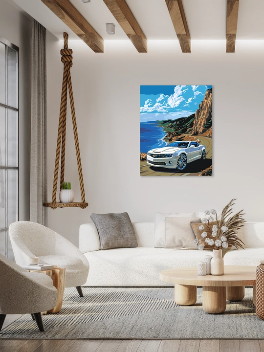 Raqamlar bo'yicha rasm chizish ARTERY Avtomobillar, 40×50 sm, xolstga bo'yaladigan rasm
