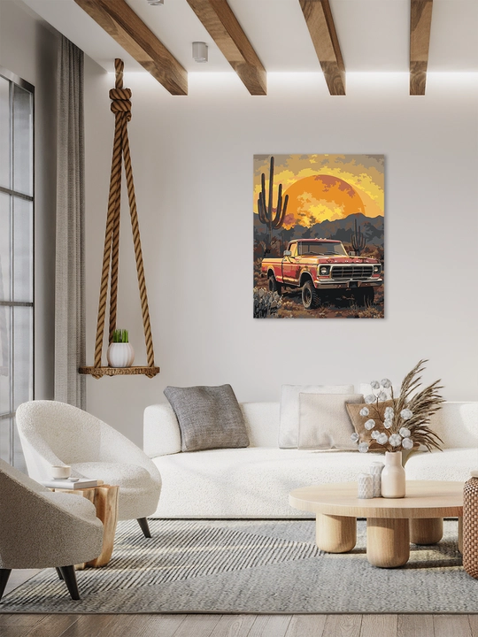 Raqamlar bo'yicha rasm chizish ARTERY Avtomobillar, 40×50 sm, xolstga bo'yaladigan rasm