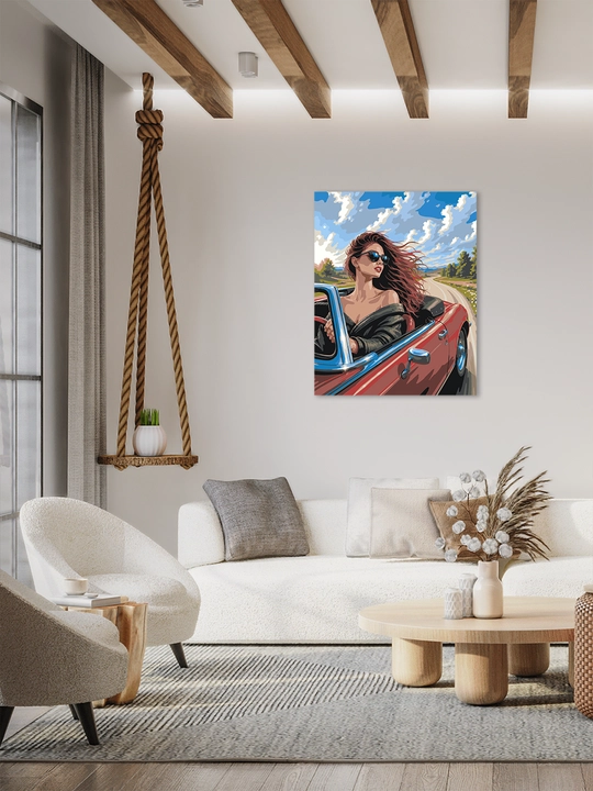 Raqamlar bo'yicha rasm chizish ARTERY Avtomobillar, 40×50 sm, xolstga bo'yaladigan rasm