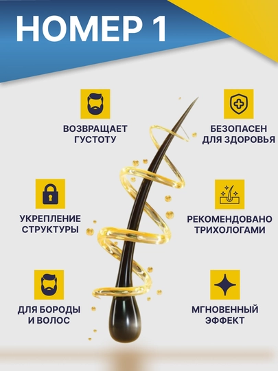 Миноксидил 5% лосьон для роста бороды и волос