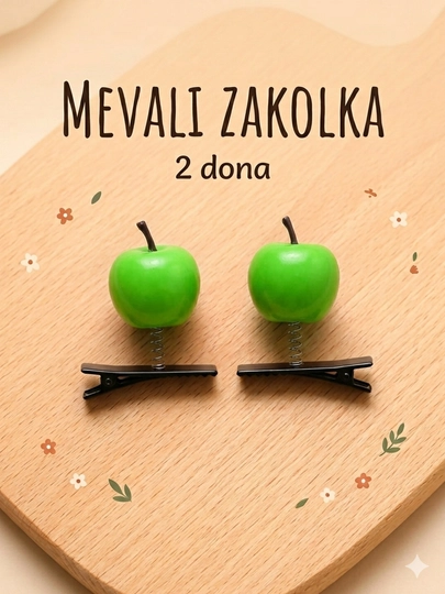Фруктовые заколки для девочек, детские заколки с фруктами, заколки в форме фруктов — ALIMORA-ZAKOLKALAR-ЗЕЛЕН