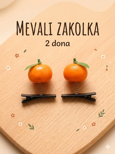 Фруктовые заколки для девочек, детские заколки с фруктами, заколки в форме фруктов — ALIMORA-ZAKOLKALAR-ОРАНЖ