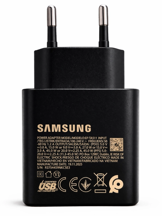 Зарядное устройство Samsung 25W/45W с кабелем USB-C (Type-C) быстрая зарядка