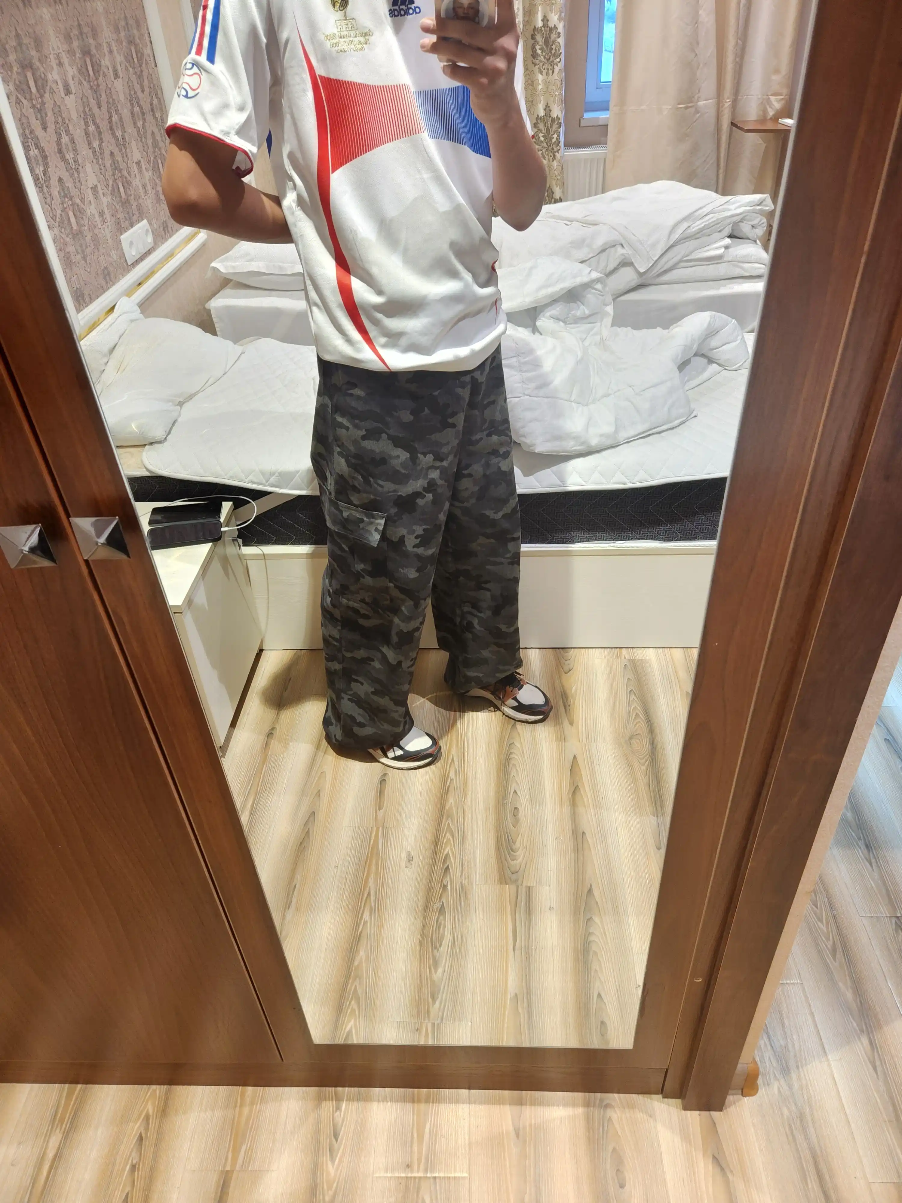 Keng baggi jinsi ETHER, erkaklar va ayollar va o‘smirlar uchun, M-3XL o‘lchamlari