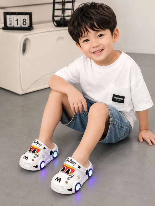 Современная детская обувь Crocs, EVA , с нескользящей подошвой, с задним ремешком, 25-30 - 