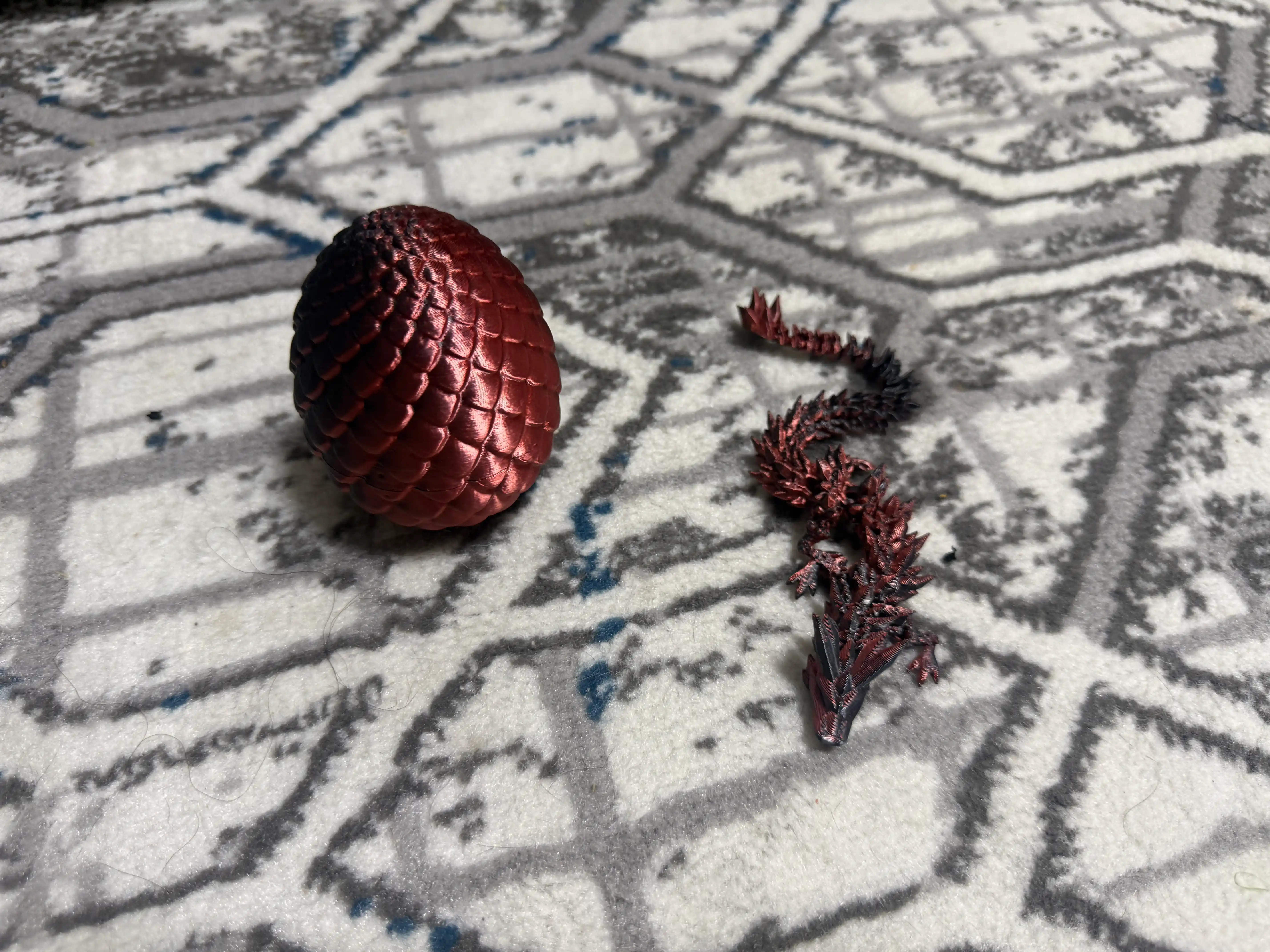 Креативная игрушка — дракон и змея, напечатанные на 3D-принтере