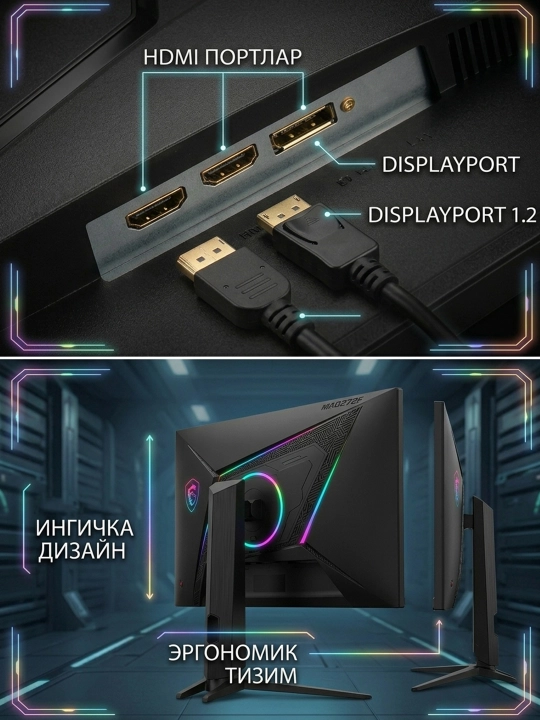 O'yin monitori MSI MAG 272F 27 dyuym FHD 250Hz 0.5ms