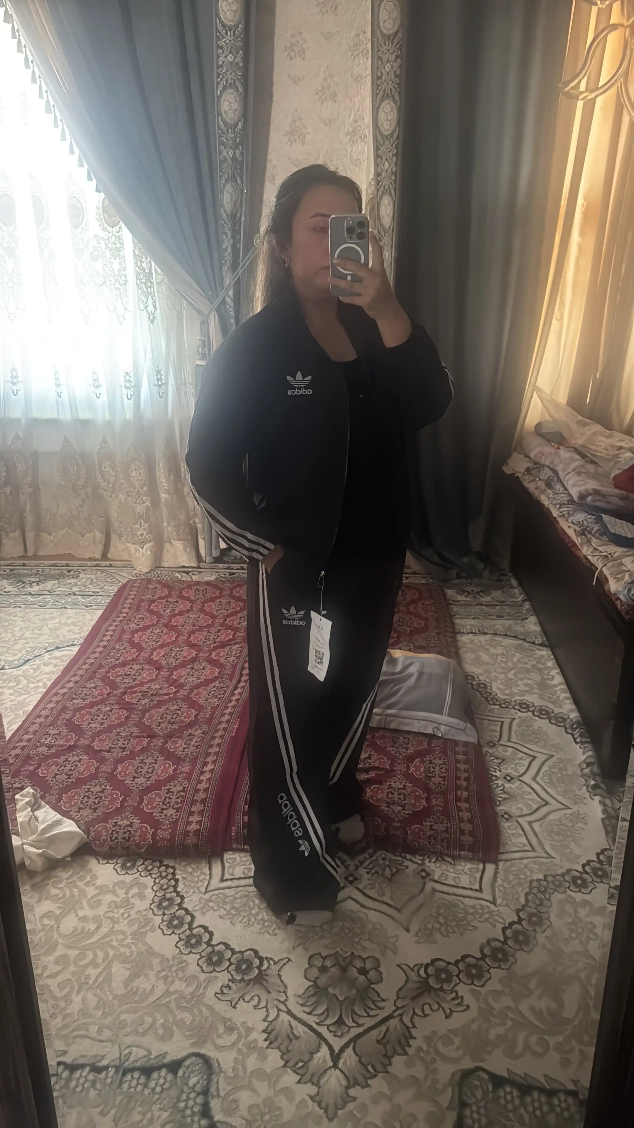 Ayollar sport kostyumi, bahor-kuz, plashli matodan, yengil kostyum, kurtka + shim, 48-54
