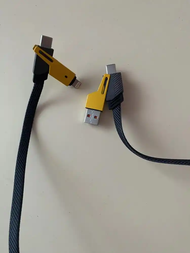 USB-кабель-трансформер, 4 в 1, Turbo, Type-C/Lightning - USB-A/Type C