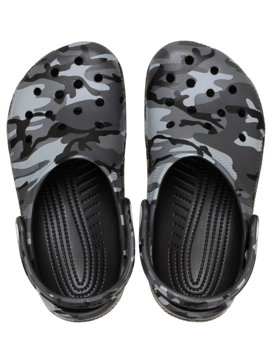 Клоги CROCS Classic Camouflage Clog 211879, для девочек и мальчиков