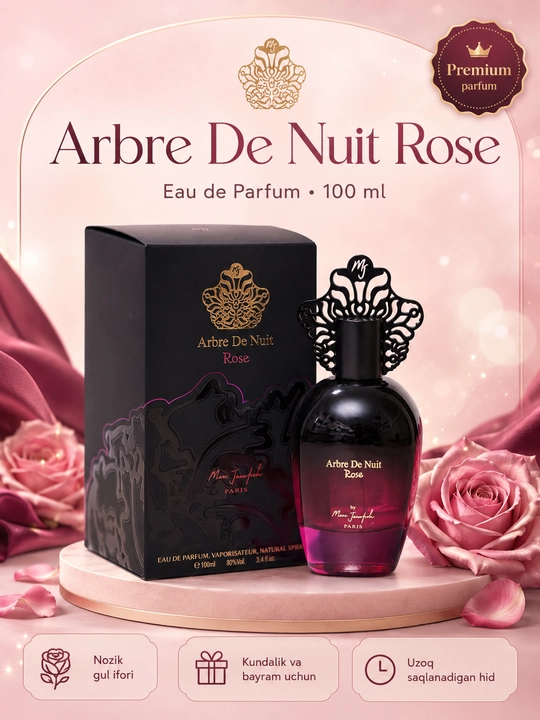 Marc Joseph Arbre de Nuit Rose Eau de Parfum 100 мл — цветочно-фруктовый парфюм для женщин - 