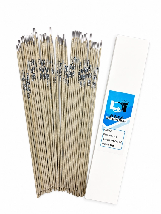AMA 23AK E6013 payvandlash elektrodlari 2.5 mm 1 kg qo‘lda yoyli payvandlash uchun
