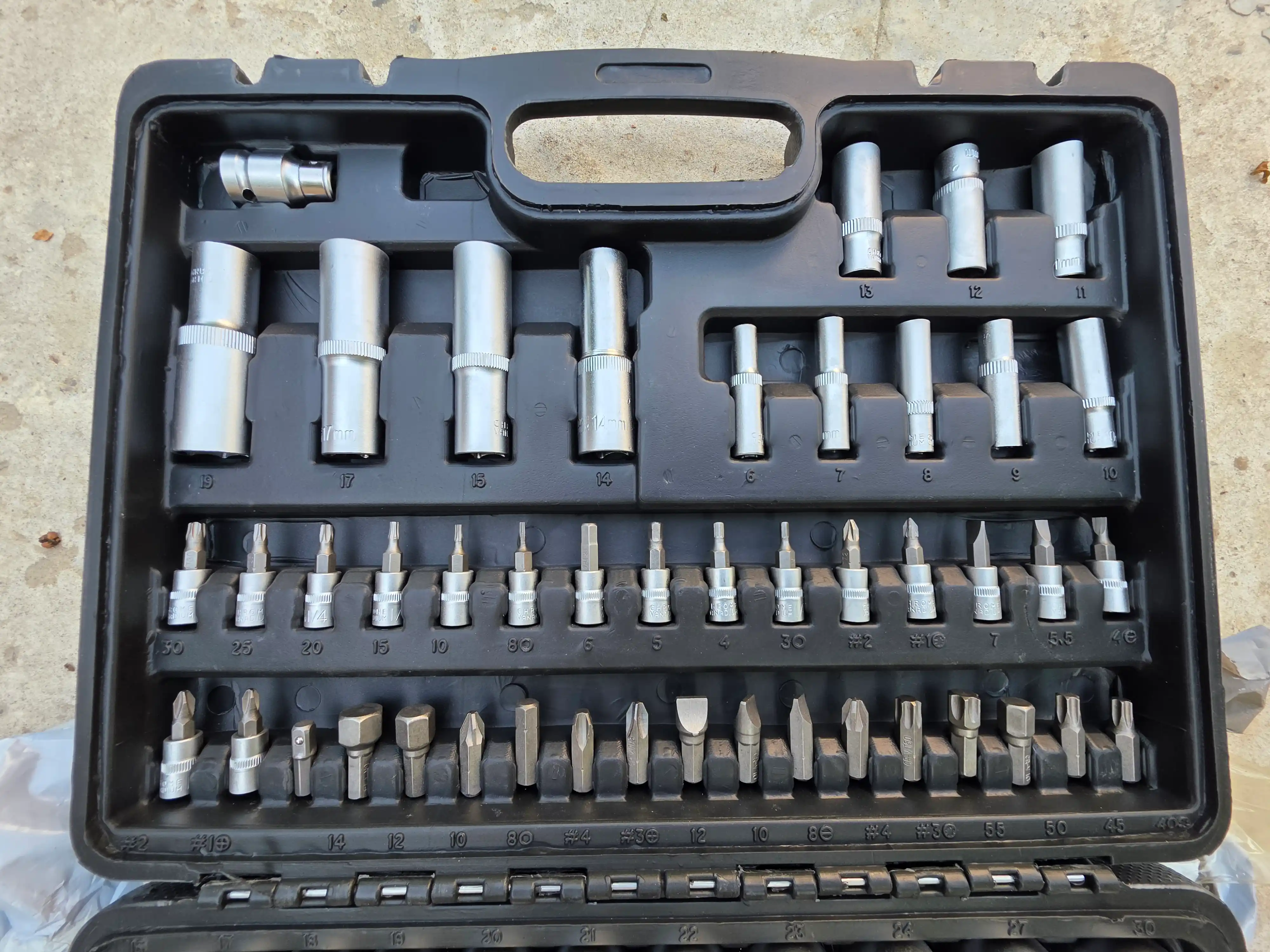 Набор ударных головок 1/2", 35 шт