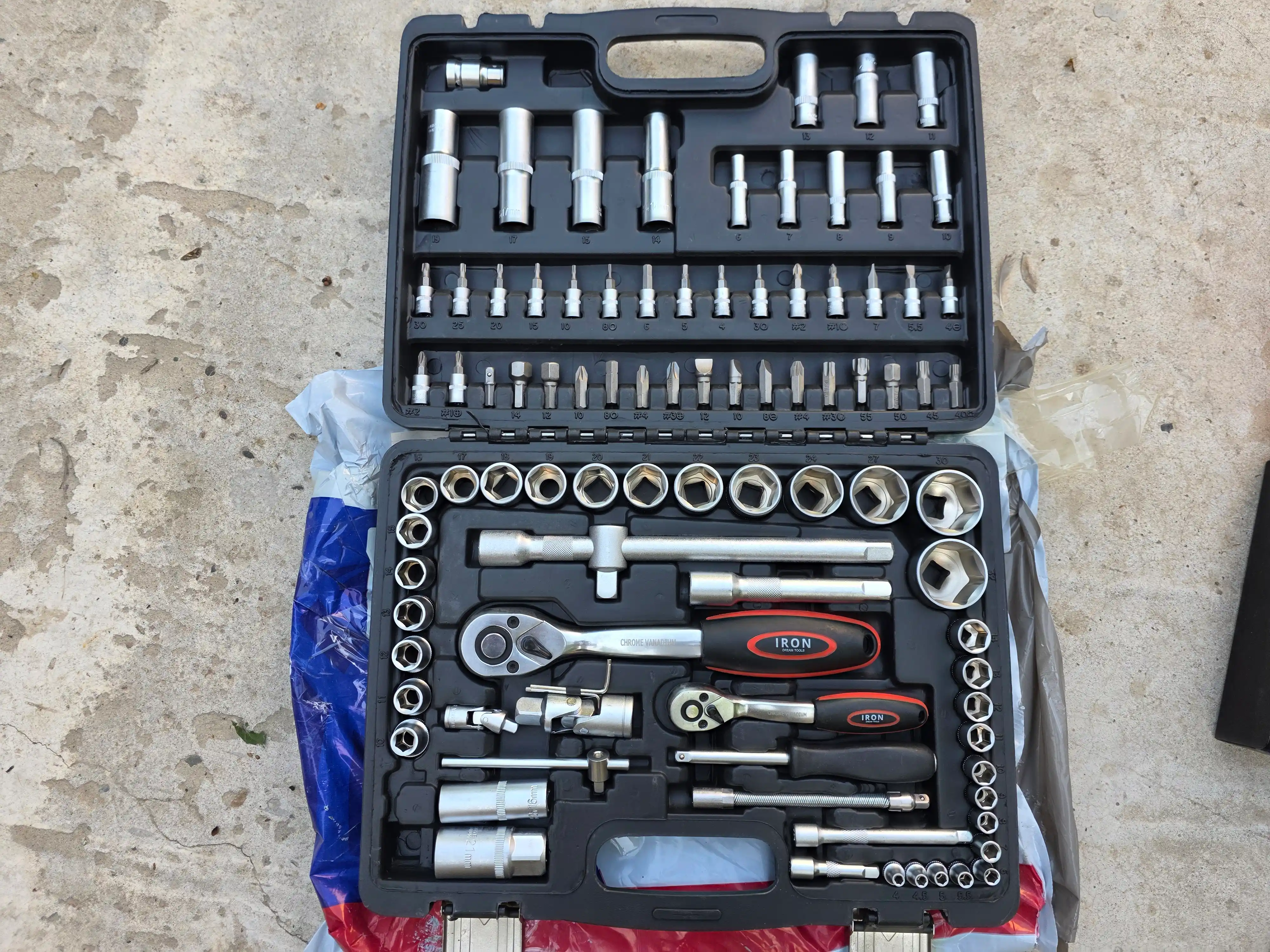 Набор ударных головок 1/2", 35 шт