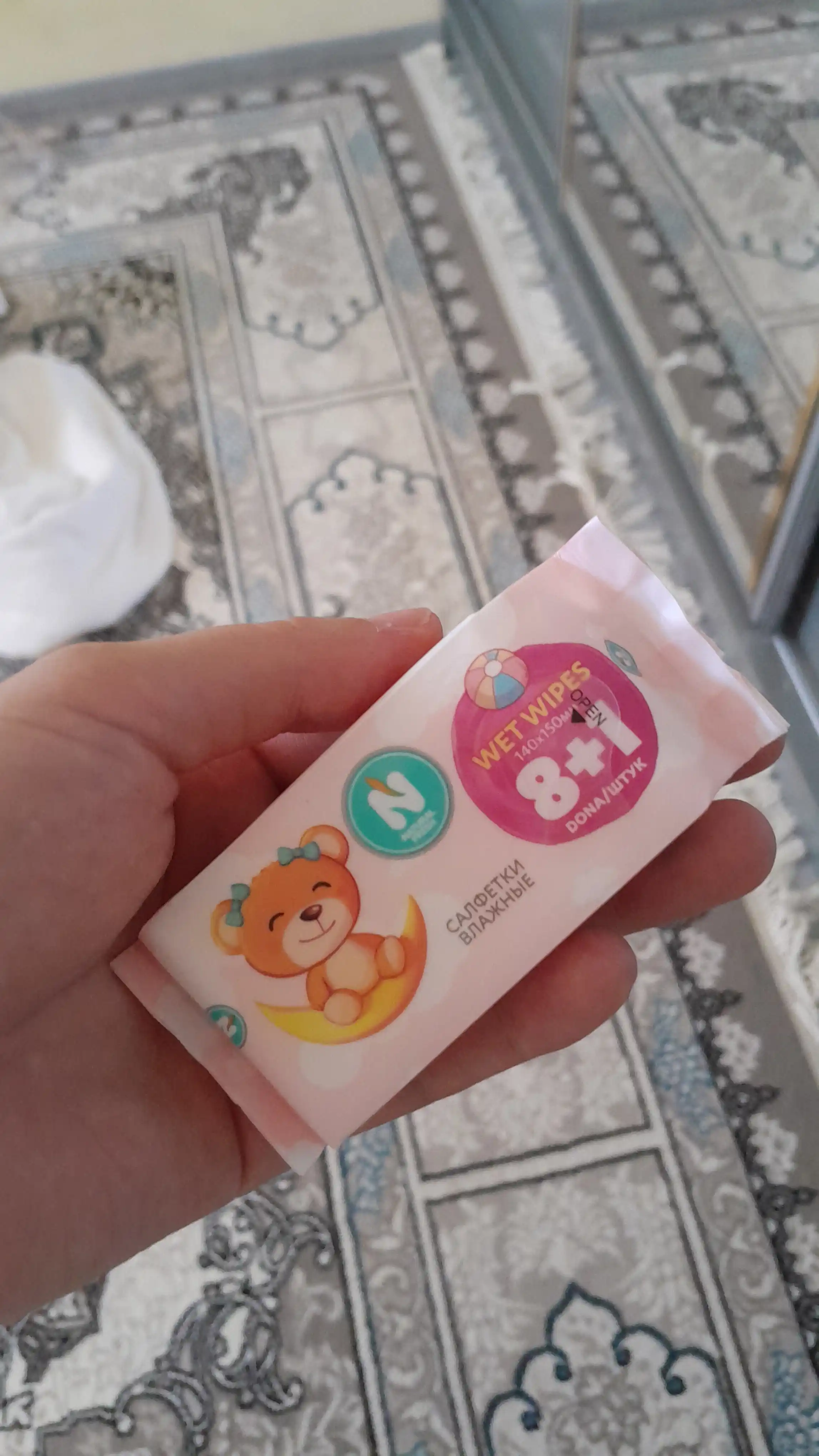 Влажные салфетки ''Natural Fresh'', super mini, 8 + 1