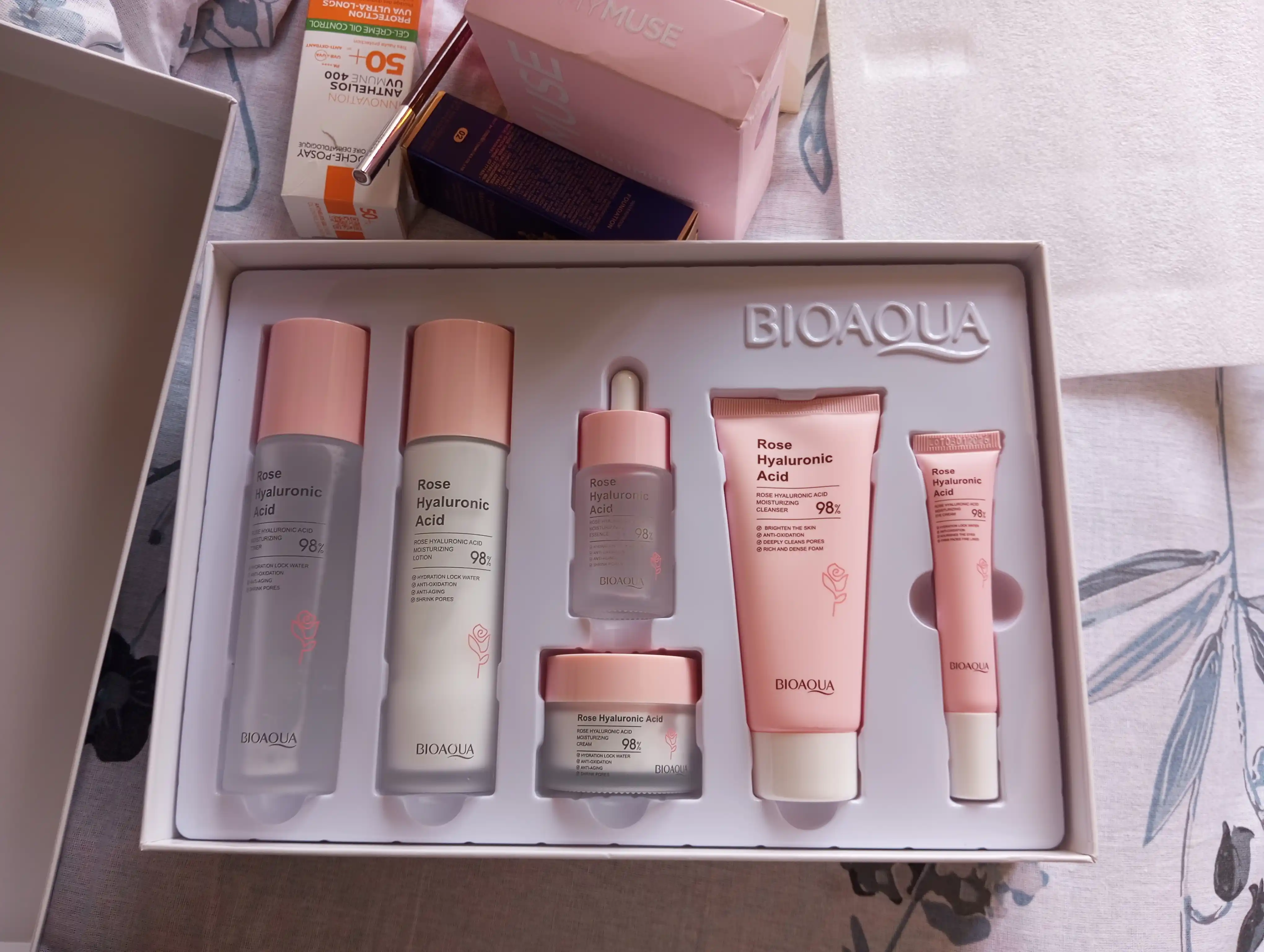 Набор для ухода за лицом, из 6 предметов, для омоложения кожи, BIOAQUA