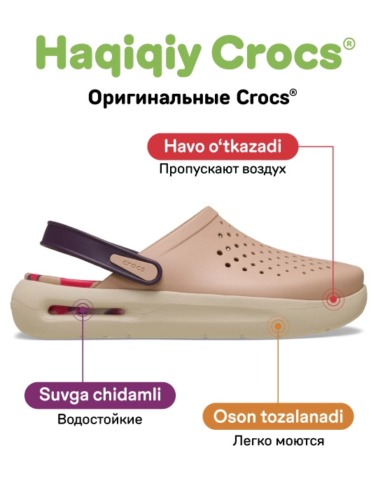Клоги Crocs Adult InMotion Clog 209964/212043, для женщин и мужчин